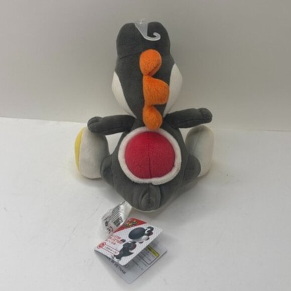 Super Mario Yoshi Sanei All Star Collection 6 inch Sitting Plush Black NWT - Picture 3 of 5